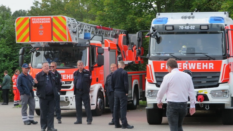 Die Feuerwehr ist dabei